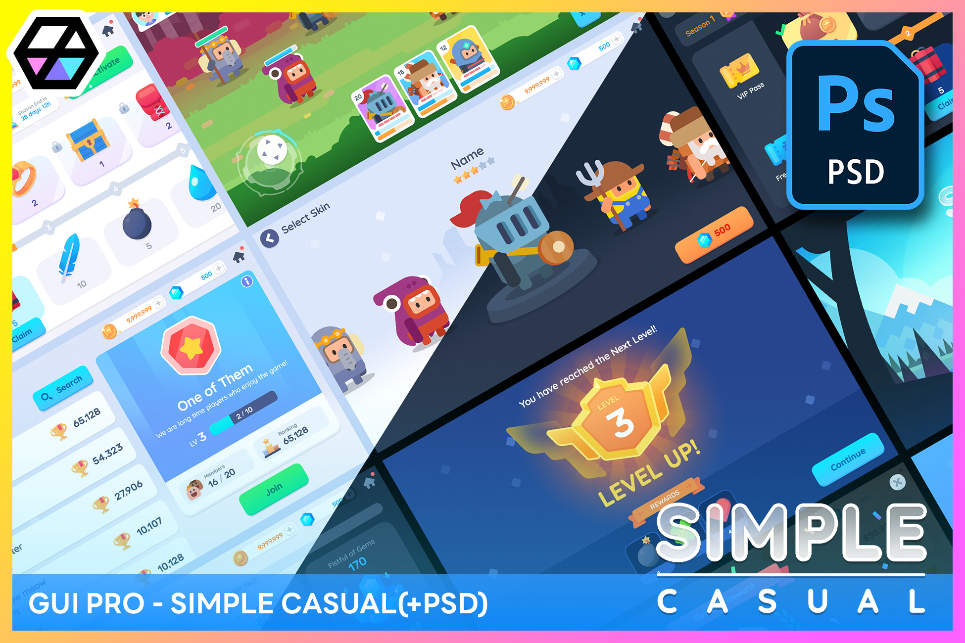 GUI Pro - Simple Casual(+PSD)