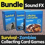 Sound Fx Bundle: Survival, Zombie and Collecting Card games
