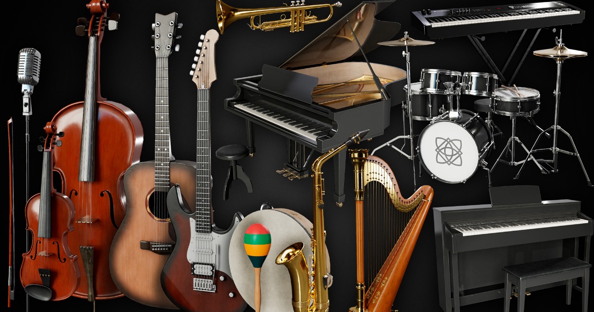 Music Instruments | 3D Props | Unity Asset Store
