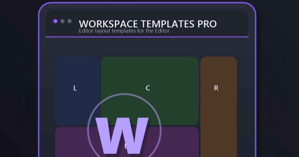 Unity Workspace Image Workspace Templates Pro | Utilities Tools | Unity Asset Store