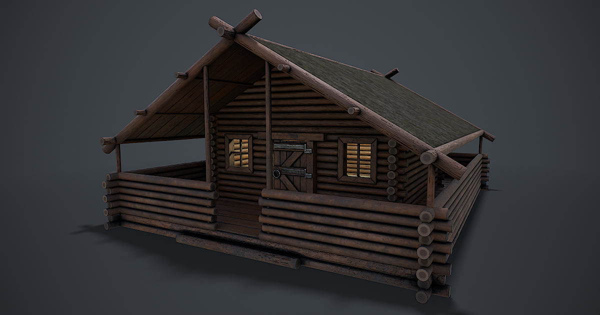Wooden house 3d model | 3D Historic | Unity Asset Store