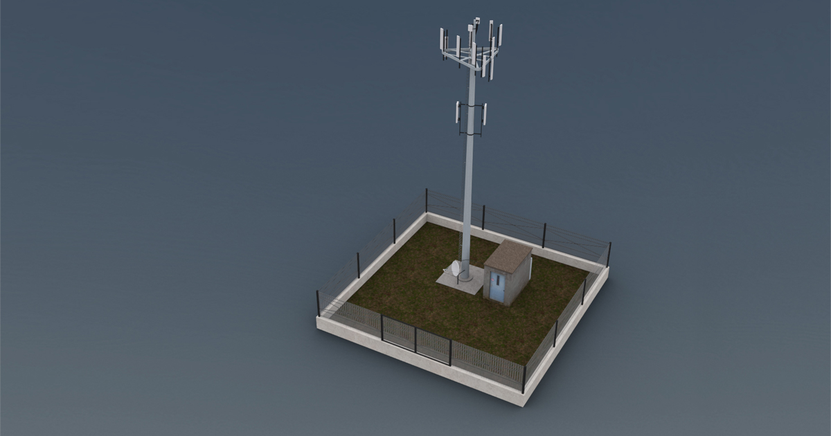 Cell Phone Tower Lowpoly | 3D 공장 | Unity Asset Store