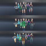 STYLIZED FEMALE CHARACTERS