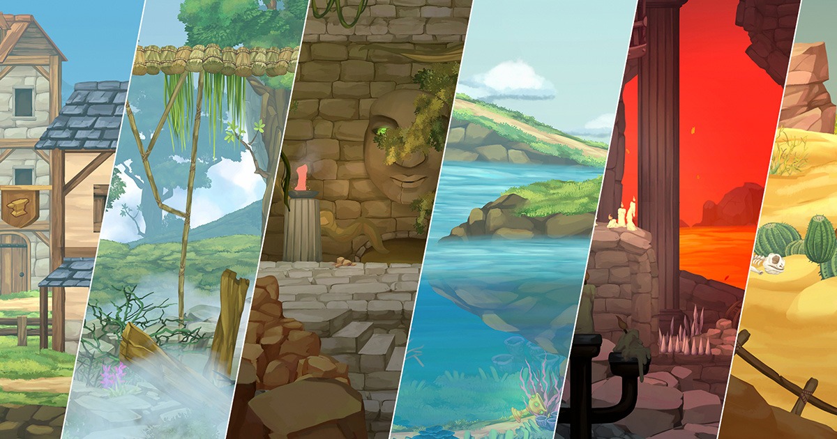 Basic Unity 2d Models 2D Hand Painted BUNDLE | 2D Environments | Unity Asset Store