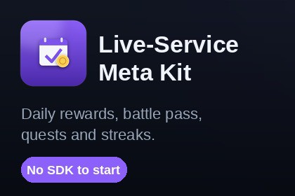 Live-Service Meta Kit: Daily Rewards, Battle Pass & Quests