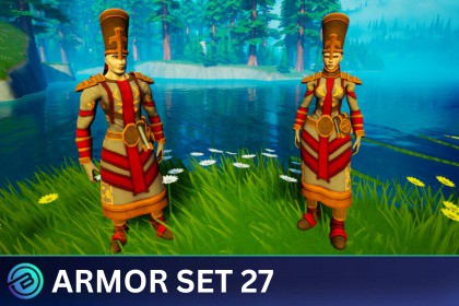 Priest Armor Set - Stylized RPG