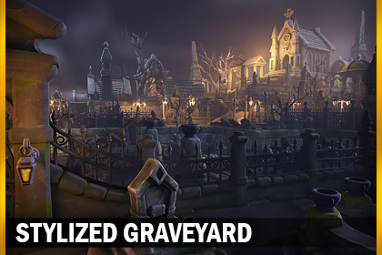 Stylized graveyard I