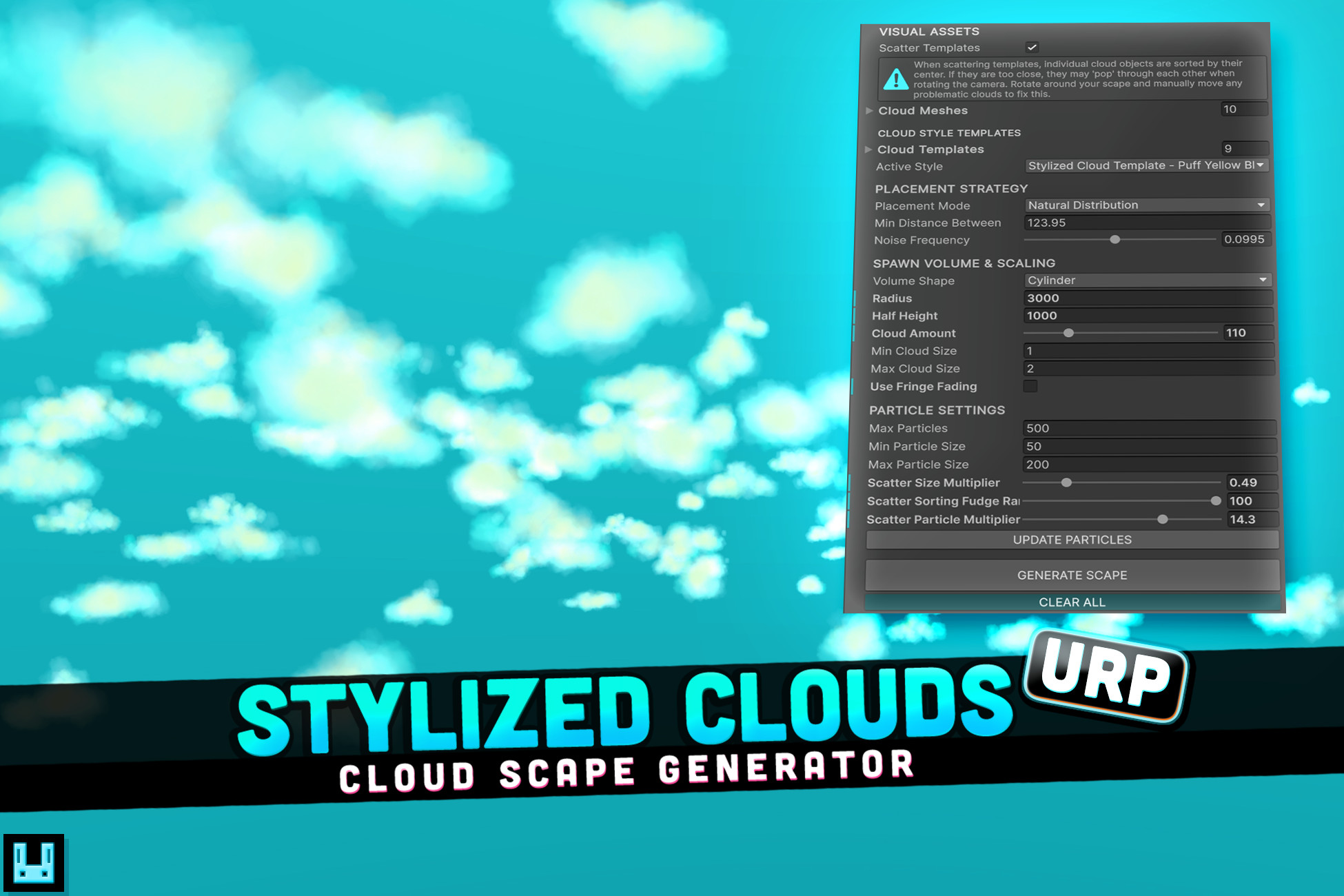 Stylized Clouds Generator URP