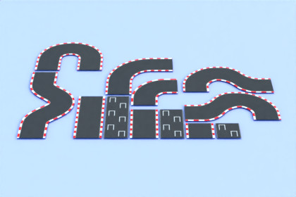 Modular Racing Circuit Lowpoly Free