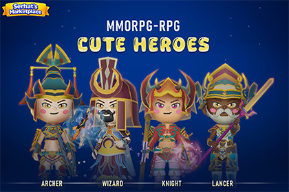 MMORPG - RPG: Cute Heroes Character Pack Bundle