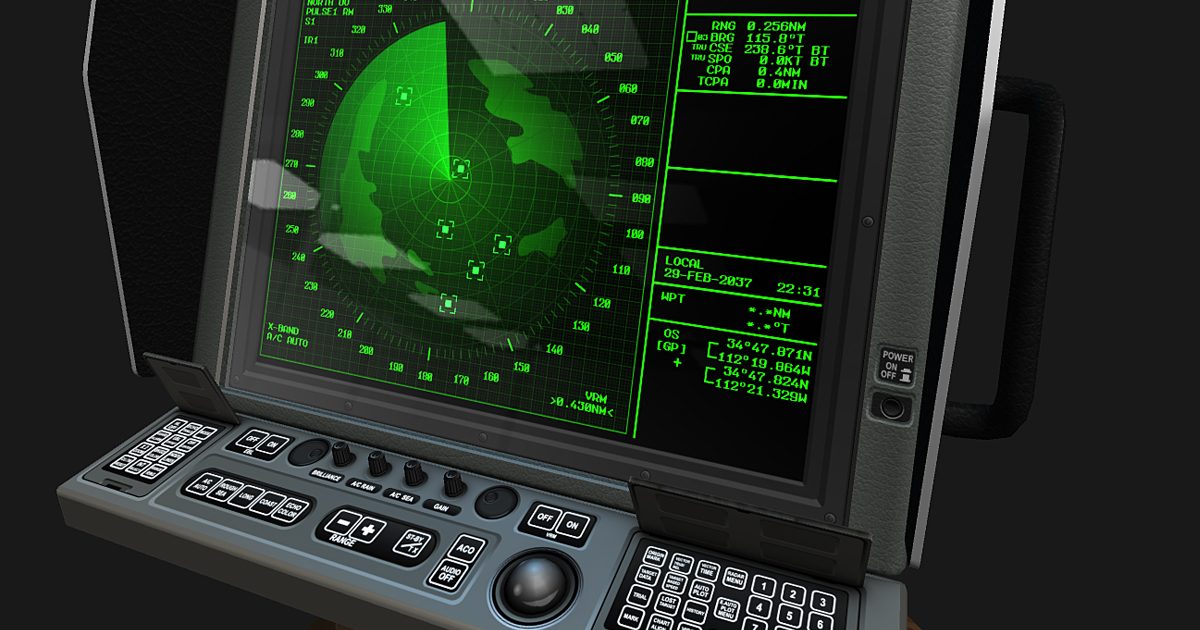 Navigation Radar Console | 3D Electronics | Unity Asset Store