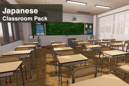 Japanese Classroom Asset
