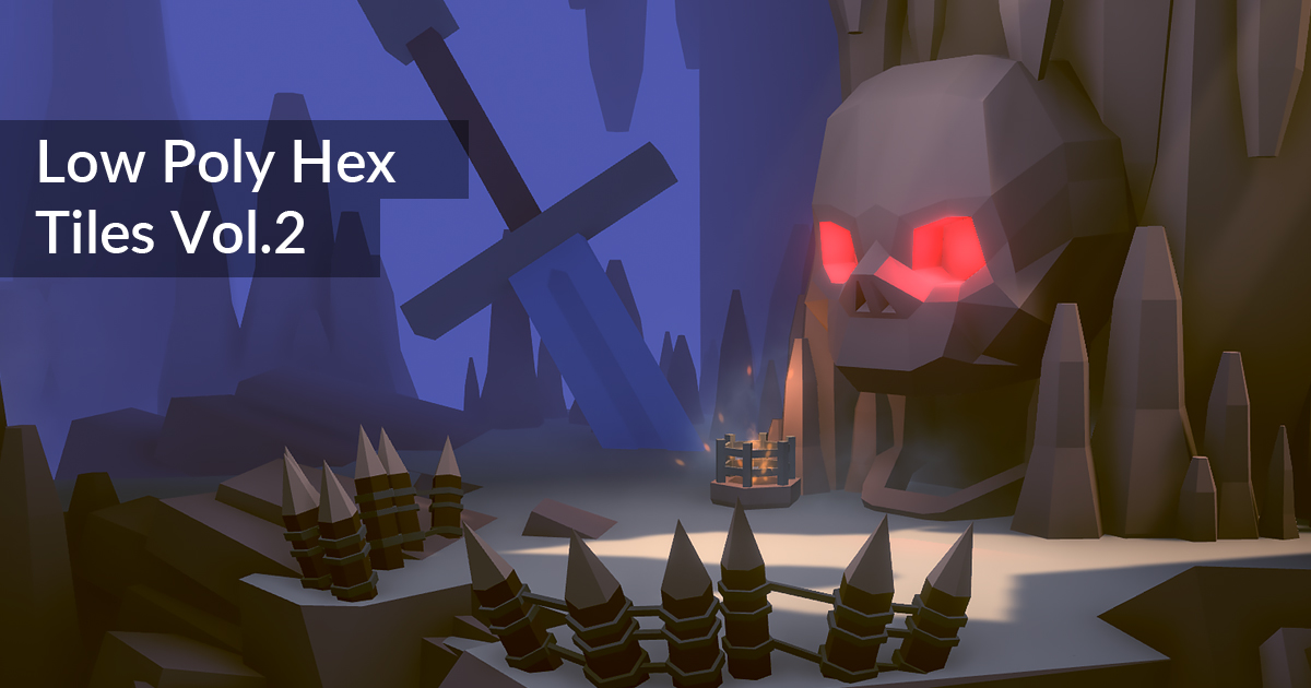 Low Poly Hex Tiles Vol.2 (Dungeons) | 3D Dungeons | Unity Asset Store