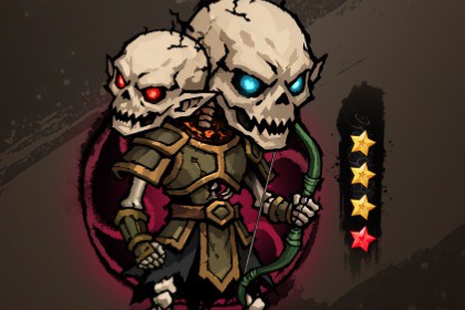 Twin-Skull Archer Spine Animation Character