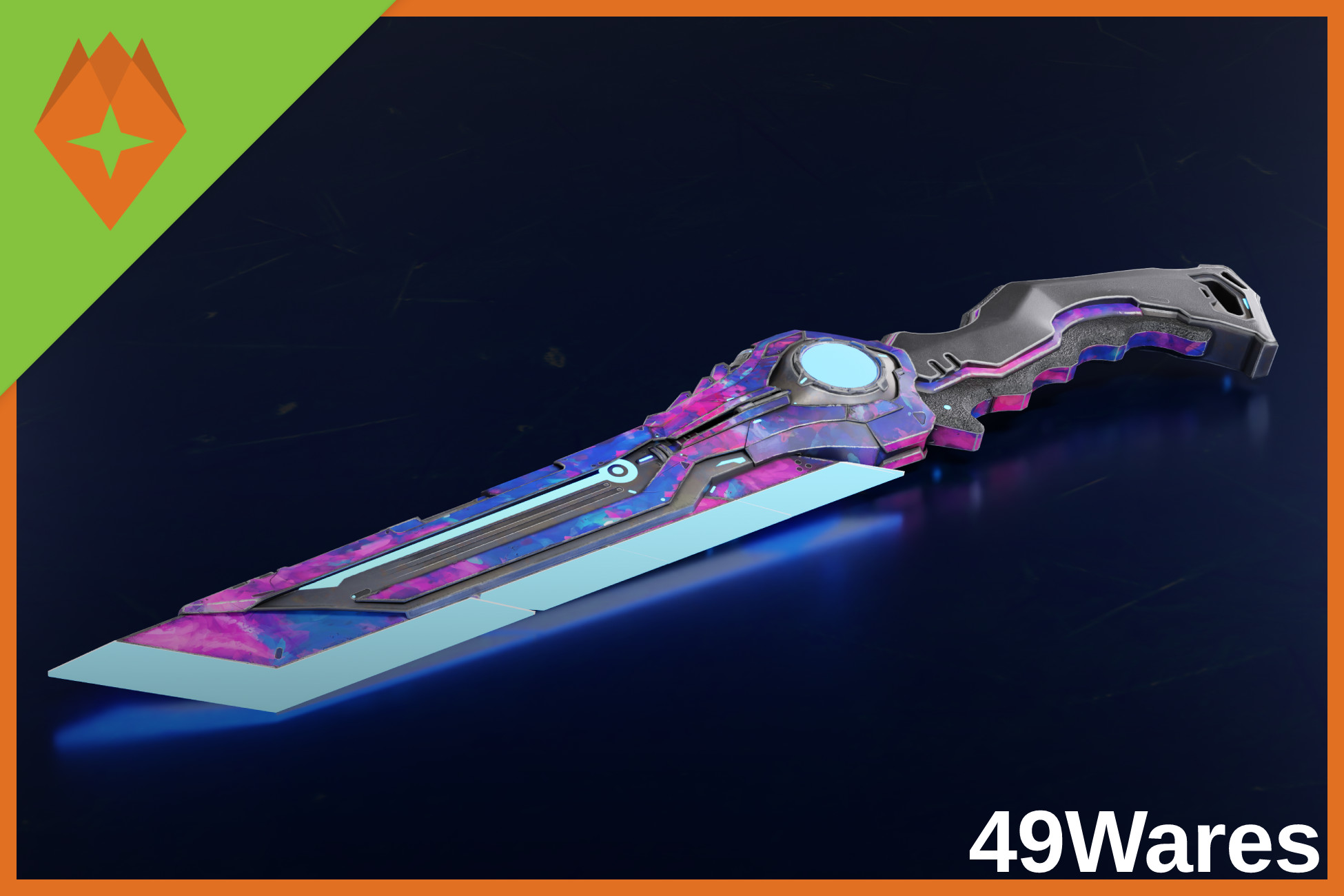 Sci-Fi Weapons - Neon SciFi Knives with 5 Skins per Weapon