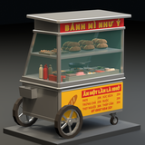 Asian Street Food Carts & Stalls: Low Poly Pack