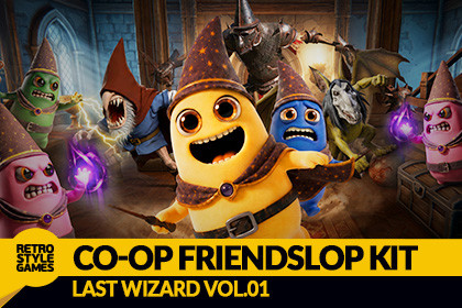 Last Wizard – Co-op Friendslop Kit with Stylized Castle and Characters