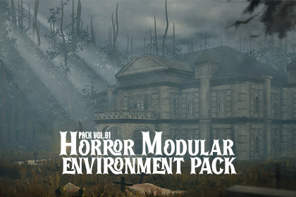 Horror Modular Environment Pack – Mansion, Barn & Creepy Props