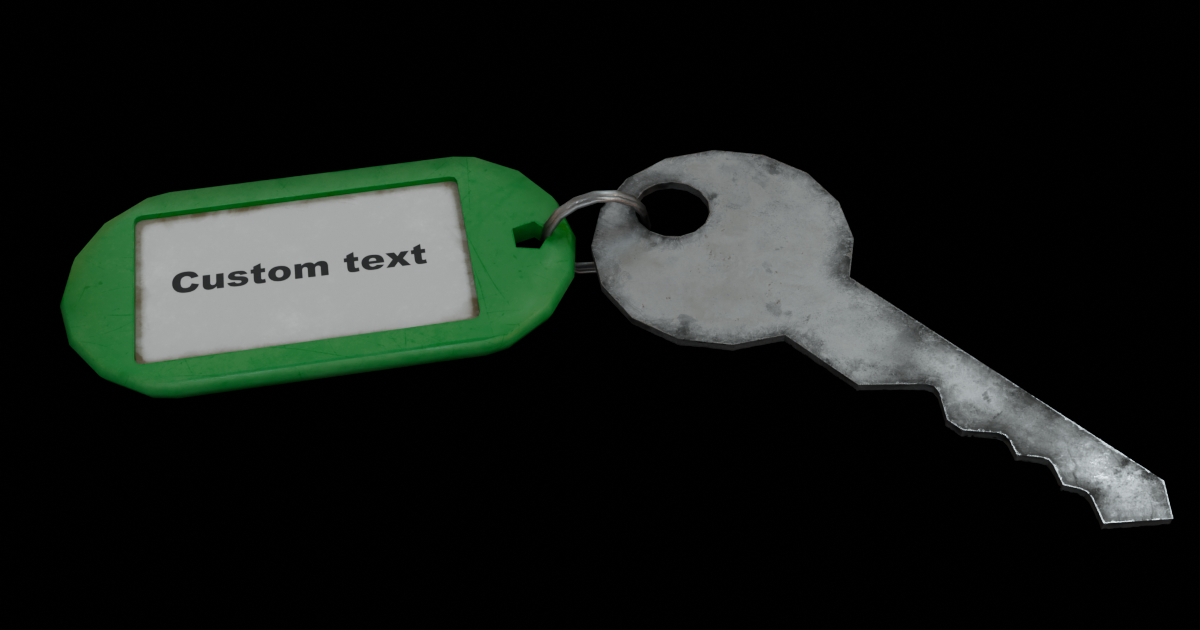 Key with Tag | 3D Props | Unity Asset Store