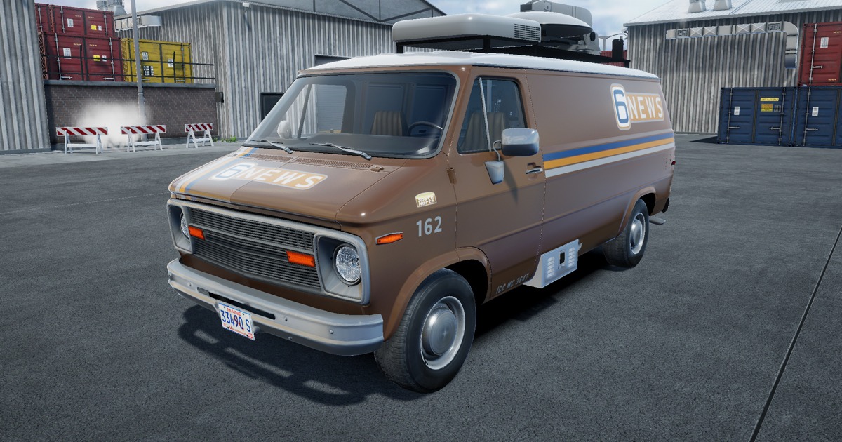 Trackmaster Unity Van News van | 3D Vehicles | Unity Asset Store