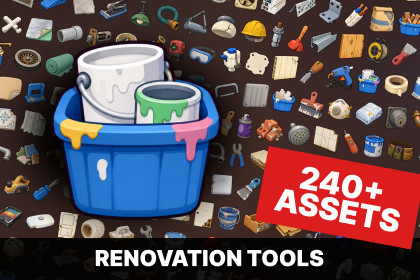 Home Renovation Construction Plumbing Electrical Repair Tools Icons Pack