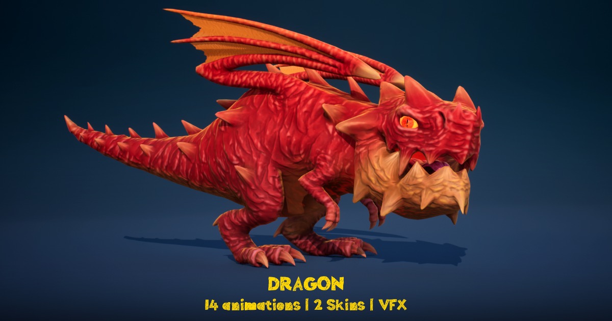 Dragon Character | 3D Creatures | Unity Asset Store