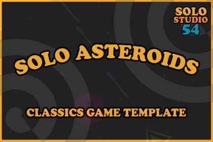 Solo Asteroids Game Template