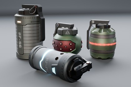 Sci-fi/Futuristic Grenades Pack