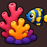 Aquarium Fish Ocean Underwater Icons Pack Idle Simulation and Adventure Games