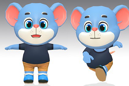 Mouse Rat Rodent Blue Animated