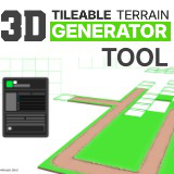 Tileable 3d terrain generator tool