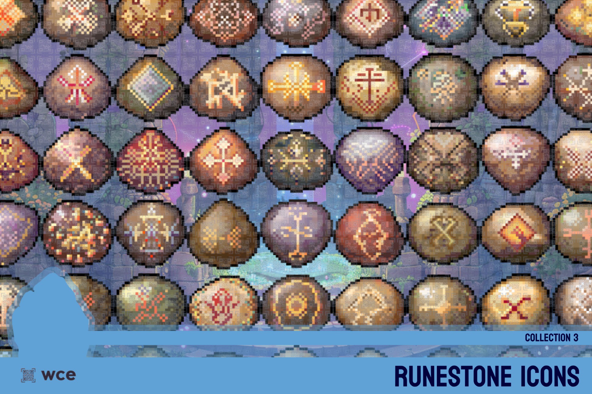 Runestone Icons - Collection 3 - 2D Pixel Magic and Spell Resources ...