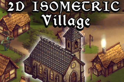 2D Isometric Village + Full Interiors