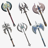 6 Battle Axes Collection 02 URP HDRP Textures
