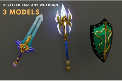 Stylized Fantasy Weapons Pack – Free Edition