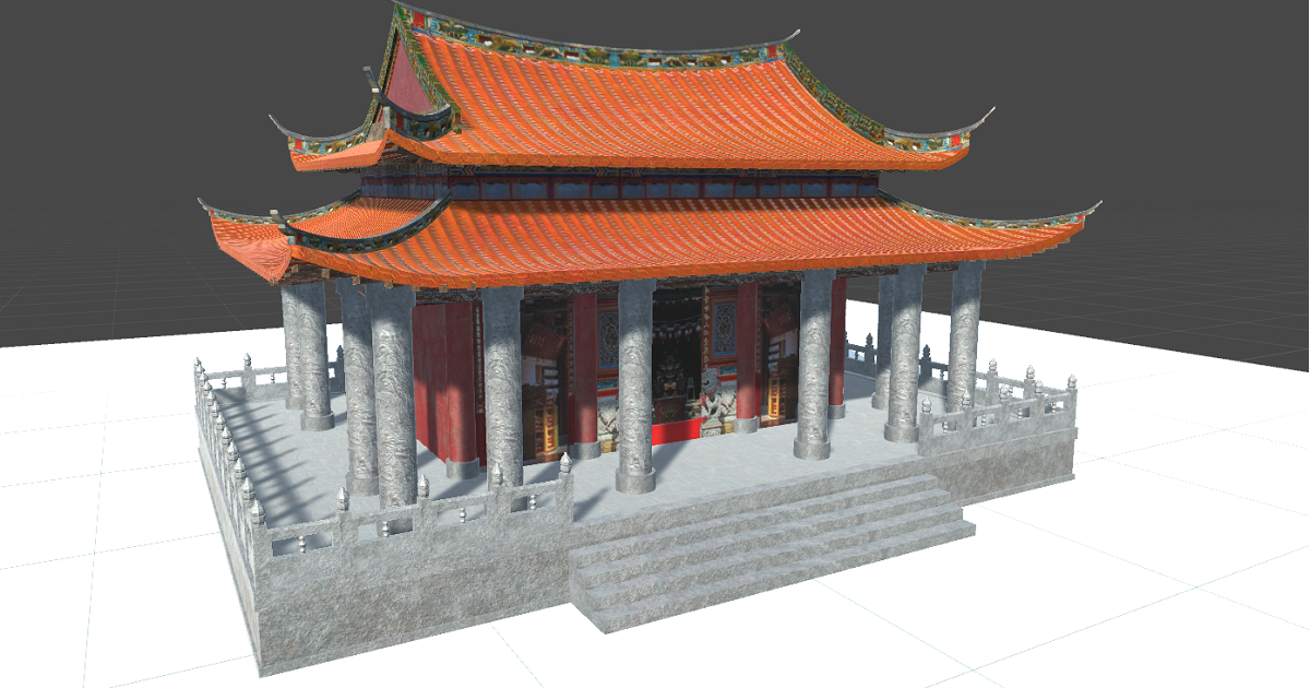 Chinese Temple 3D Model | 3D Environments | Unity Asset Store