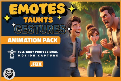 Emotes Taunts and Gestures Animation Pack