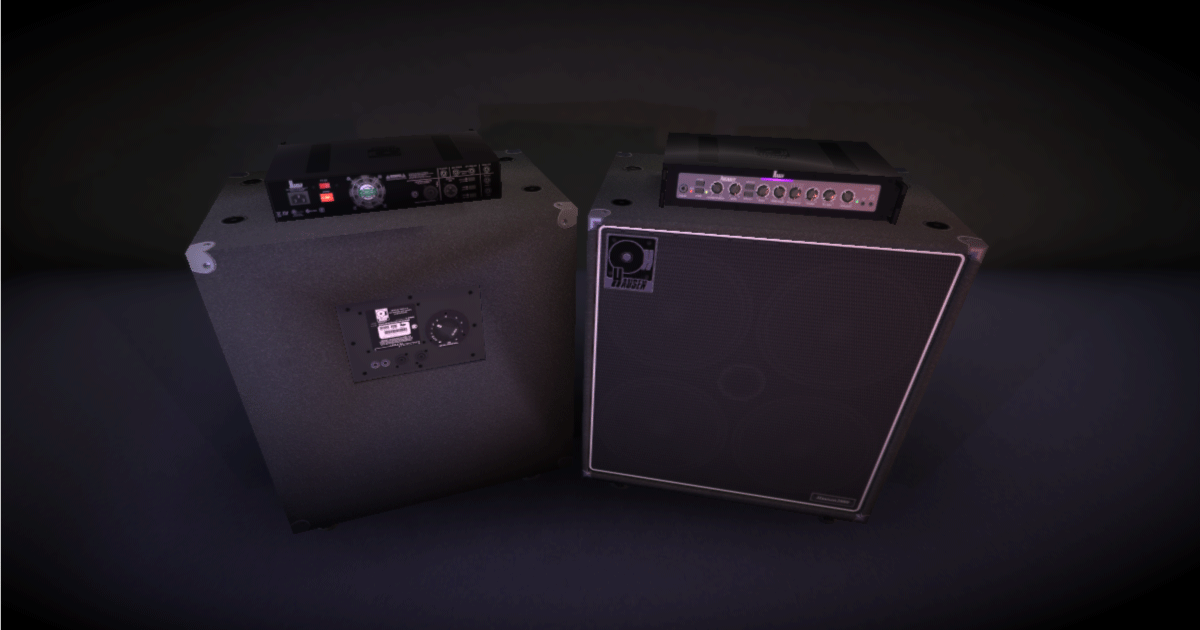 Hausen H2K Bass Stack Bass Amp | 3D Electronics | Unity Asset Store