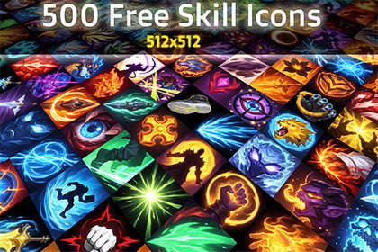 500 Free Skill Icons