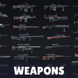 Weapons - Low Poly 3D Models Pack