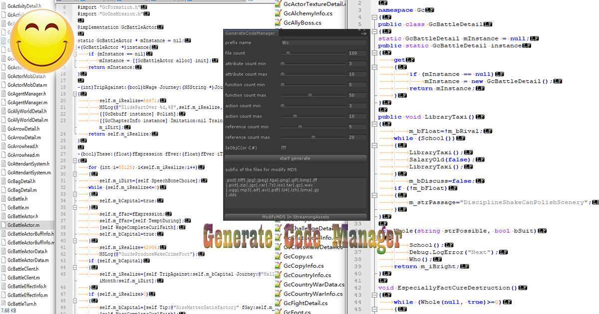 Generate Code Manager | Utilities Tools | Unity Asset Store