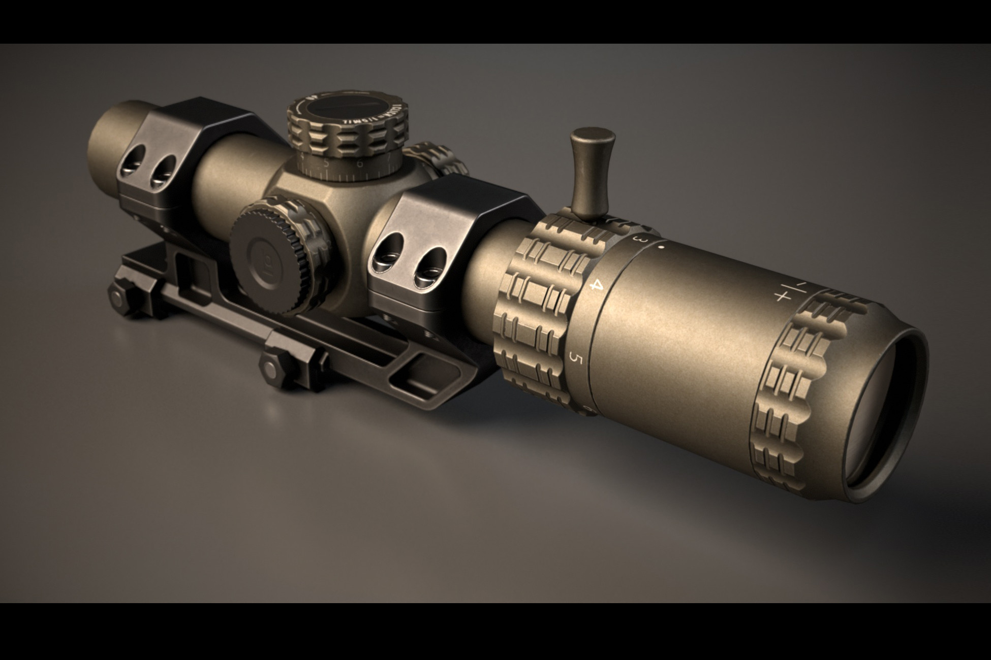 1-6x24 30mm LPVO Scope | 3D Weapons | Unity Asset Store
