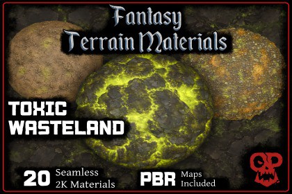 Fantasy Terrain Materials | Toxic Wasteland