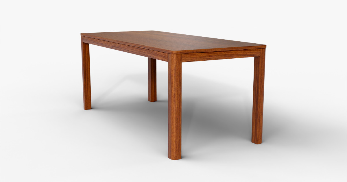 Unity Light Table Minimalist Solid Wood Table | 3D Furniture | Unity Asset Store
