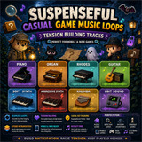 Suspenseful Casual Game Music Loops – Tension Building Tracks
