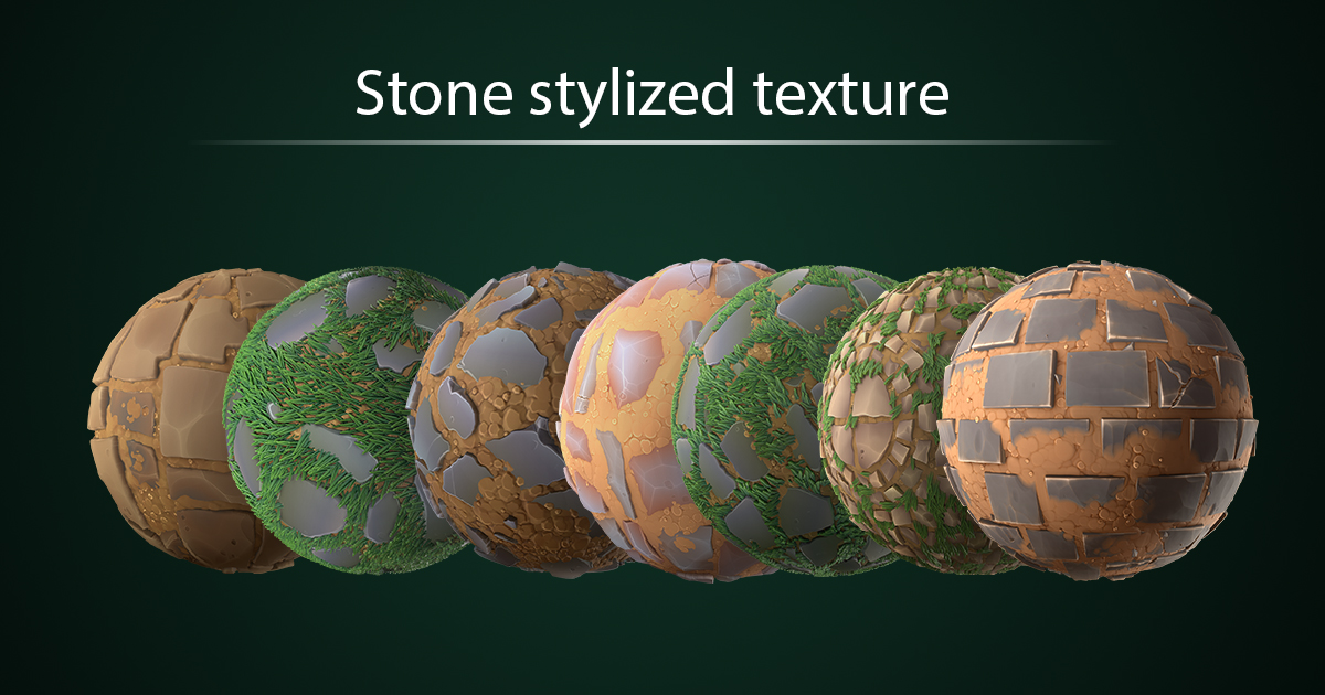 Stone stylized texture | 2D Nature | Unity Asset Store