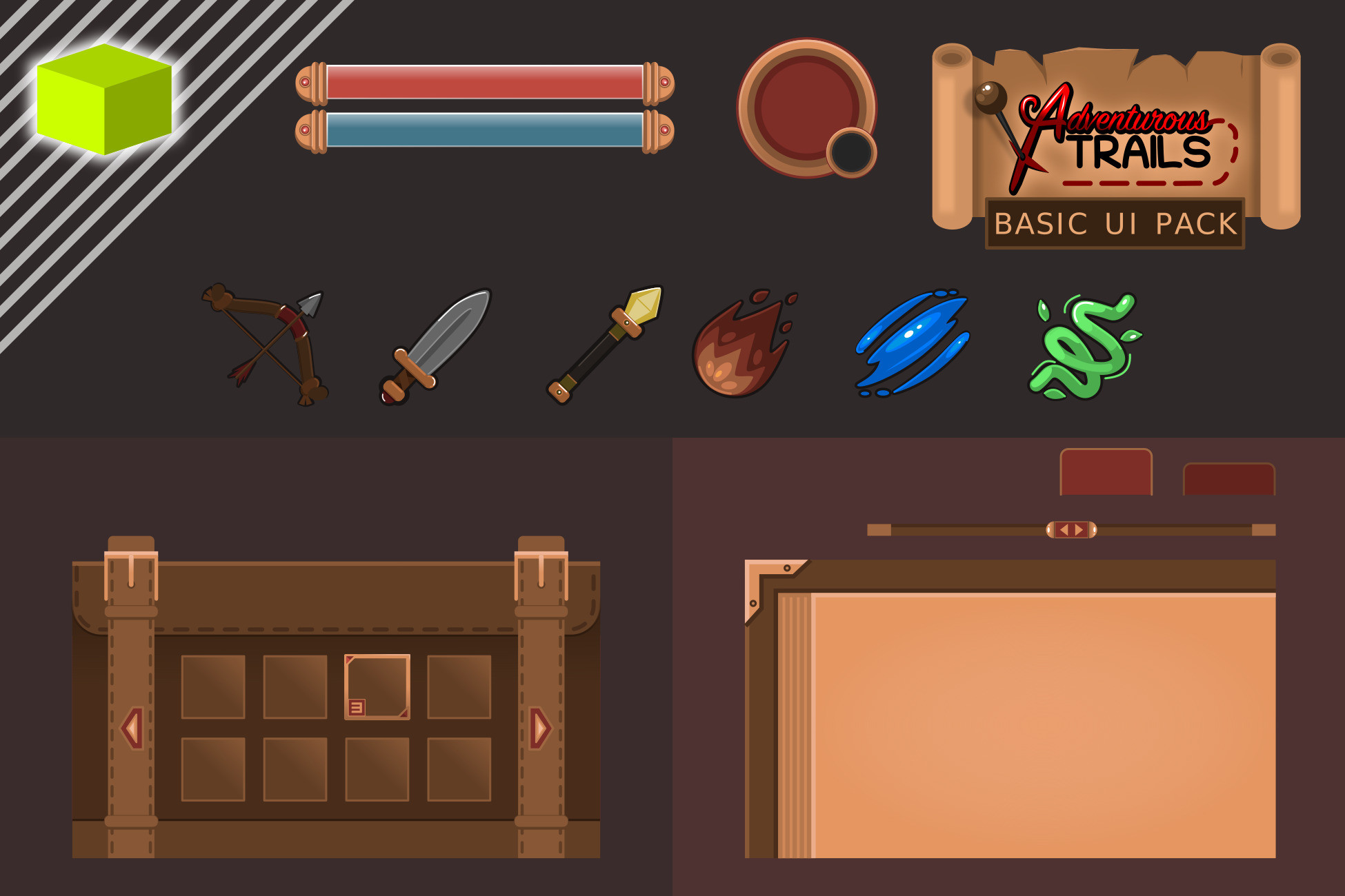 Adventurous Trails - Game Kit - Basic UI Pack | 2D GUI | Unity Asset Store