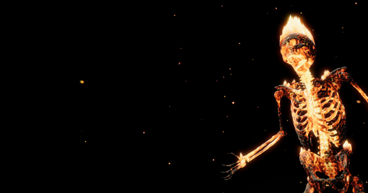 Fire Skeleton 3D Humanoids Unity Asset Store