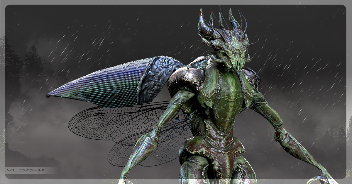 Demoness Insect Lizard - Demon Beetle | 3D ็็ฉ | Unity Asset Store