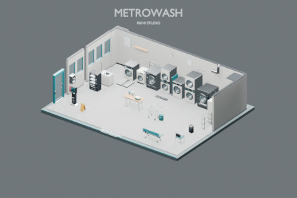 MetroWash - Premium Animated Modular Laundromat